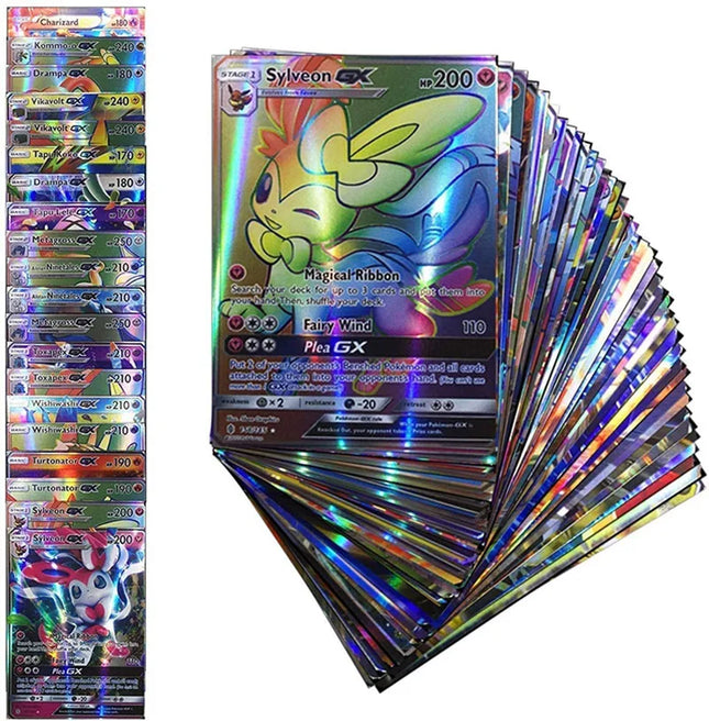 20 Stück Englische Pokémon Karten GX Tag Team Vmax EX Mega Glänzende Spiel Kampf Sammelkarten Spielzeug Kinder Geschenke