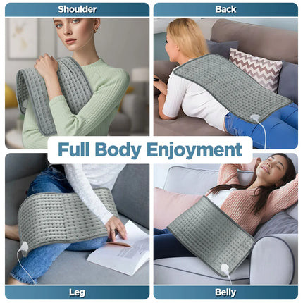 30*60/40*76/50*100cm Electric Heating Pad 10 Heating&3 Timer Winter Blanket Warming for Waist Adbomen Shoulder Menstrual Period