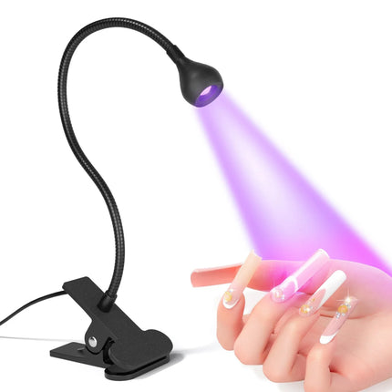 Nail Dryer Light UV Nail Lamp 395nm Wavelength Clip-on Desk Mini USB For Gel Nails Ongle Manicure Salon Tools