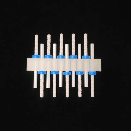 10 Ceramic Drill Bits, Milling Cutters, Rotating Nail Polish Grinding Machine Accessories, Overflow Removal Tool Accessories