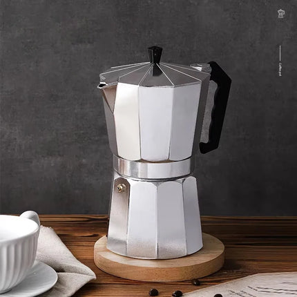 Mocha Coffee Pots Italian Aluminum Octagonal Pot Coffee Cup Maker Tea Maker Portable Coffee Maker