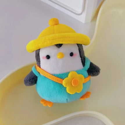 Cute Animal Plush KeyChains Stuffed Panda Little Tiger Key Chain Pendant Simulation Tiger Doll Plush Toy  Gifts