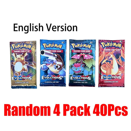 360pcs Pokemon Cards Evolutions Battle Style Booster Box Trading Card Game TCG Children Collectible Pokemon Cards Toy