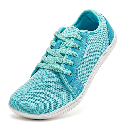 HOBIBEAR Wide Toe Barefoot Shoes Womens Mens Outdoor Lace Up Running Sneaker Zero Drop Comfortable Casual Shoes