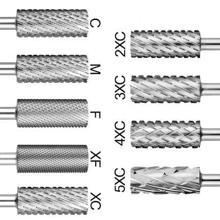 1pc Tungsten Steel 5.35mm Barrel Shaped Nail Drill Bit for Nail Art Accessories