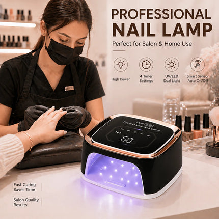Rechargeable UV LED Nail Lamp Professional Cordless Gel Polish Drying Lamp For Manicure With Nail Care Tool Kit as Gift