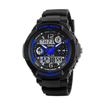 Skmei Kid's Digital Sport's Watches Boy Girl Fashion Dual Time Children Led Waterproof Electronic Wristwatch Relogio Masculino