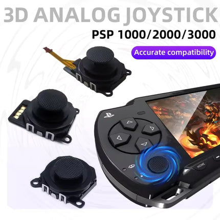 GRYAN 3D Analog Joystick Thumb Stick Replacement For PSP 1000 2000 3000 Console Controller Repair parts Replacement Accessory