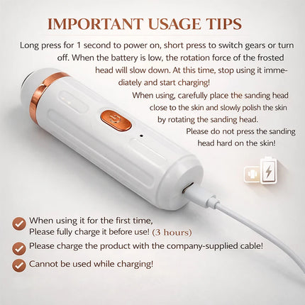 Electric Callus Remover Foot File Dry Skin Remover Dead Skin Eliminator Pedicure Exfoliator Tool for Home Foot Care 2026 New