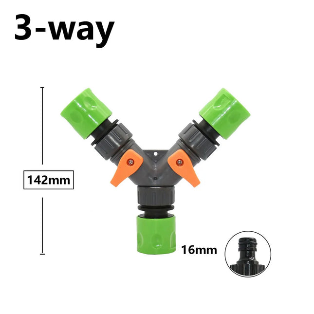 3/4 Inch 2/4-Way Garden Hose Splitter Garden Tap Y-Type Watering Connector Distributor for Outdoor Faucet - product image 11
