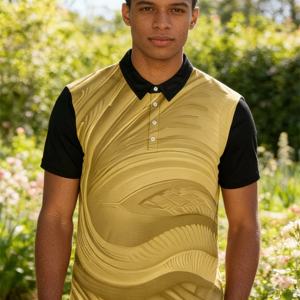 Space Astronaut Skeleton Golf Polo Shirts Lightweight Quick Dry Casual Collared Tee For Men Street Style Daily Wear Man T Shirt