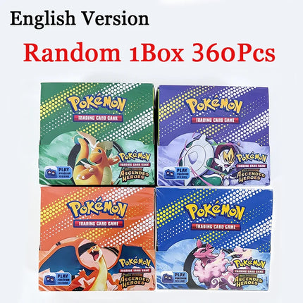 360Pcs Pokemon MEGA EVOLUTION Ascended Heroes TCG Expansion Booster Box Trade Card 36 Pack Box English Version