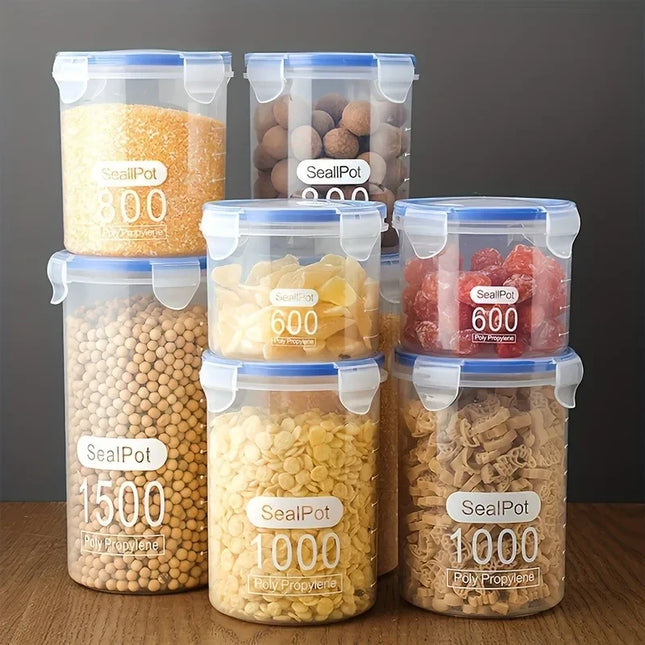 1pc Grain Storage Tank Plastic Grain Storage Box Food Storage Jar Airtight Tank Container Home Kitchen - product image 2