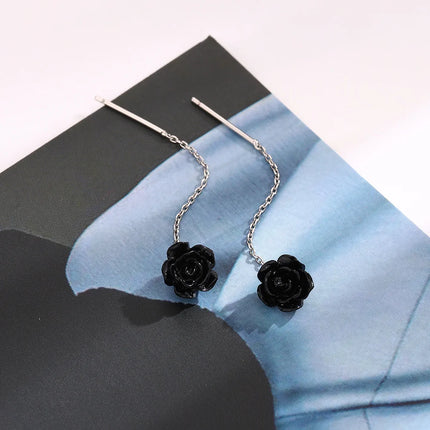 French Luxury Sweet Romantic Long Zircon Tassel Twisted Earrings for Women Temperament Wedding  Banquet Jewelry Gift