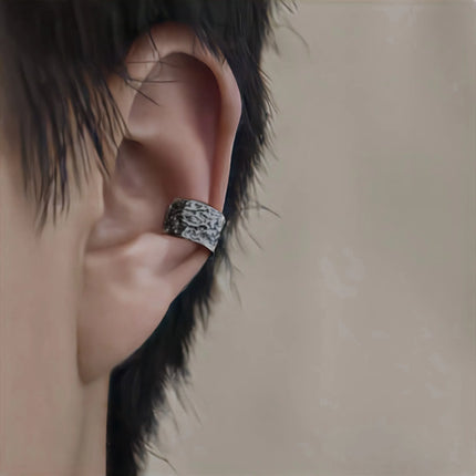 1 PC Korean Punk Stainless Steel No Pierced Pop Ear Clip Earrings for Men Women Trend Jewelry Party Gift
