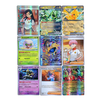 360Pcs Pokemon Card Prismatic Evolutions PHANTASMAL FLAMES Scarlet Violet 151 Black Bolt English Booster Battle Transaction Card
