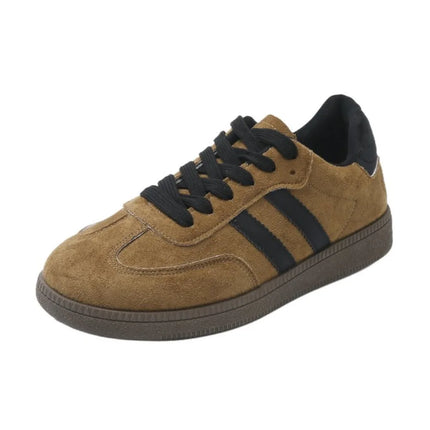 Women's Fashion Tennis Sneakers Flats Lace-up Vulcanized Shoes Autumn Outdoor Trainers Student Board Footwear