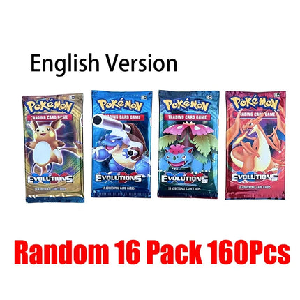 360pcs Pokemon Cards Evolutions Battle Style Booster Box Trading Card Game TCG Children Collectible Pokemon Cards Toy