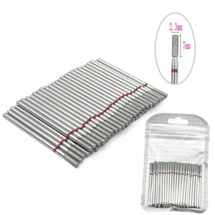 50pcs Diamond Nail Drill Cuticle Clean Bit Set Manicure Electric Cutter Bits Accessories Dead Skin Remove Tool