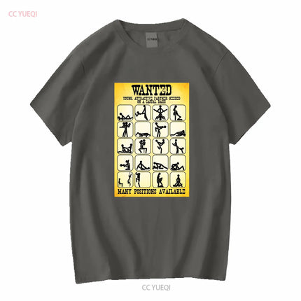 Wanted Kamasutra Position  White Men T Shirt D403 vintage Washed Stylish Slightly graphic fashion Comfortable designer clothes