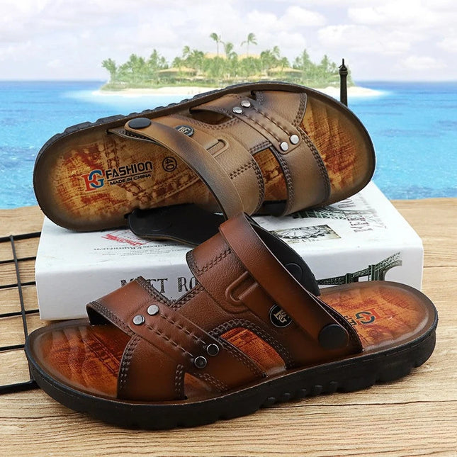 Sandals men's summer casual beach shoes men's Korean version of soft-soled outer wear dual-purpose - view 2