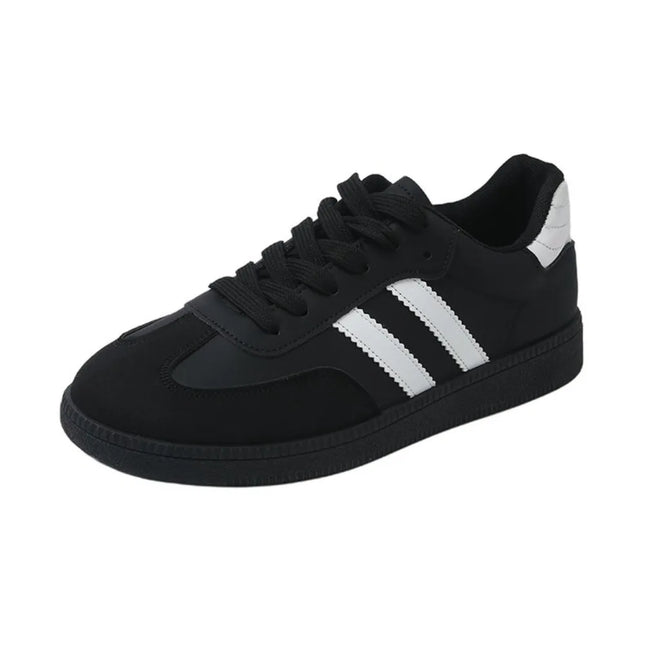 Women's Fashion Tennis Sneakers Flats Lace-up Vulcanized Shoes Autumn Outdoor Trainers Student Board Footwear