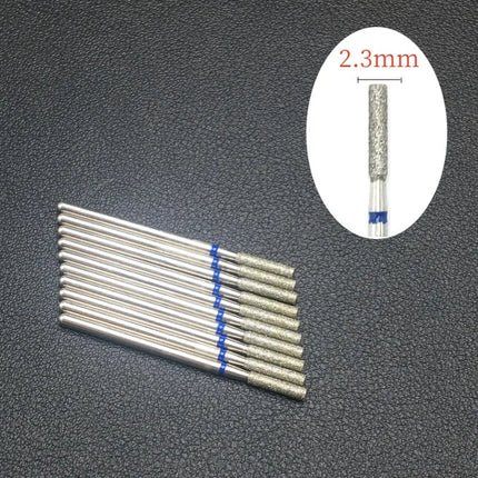 10 Piece Nail Milling Cutter Set Diamond Electric Nail Enhancement Drill Nail Drill Corner Cleaning Drill Burr Accessories Tool