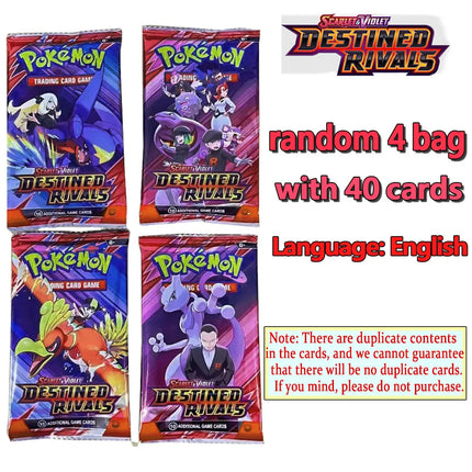 360Pcs Pokemon Card Prismatic Evolutions Scarlet Violet 151 Destined Rivals Black Bolt English Booster Battle Transaction Card
