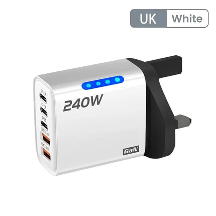 5 Port GaN Fast Charger USB-C PD QC 3.0 USB Phone Charger Adapter For iPhone Samsung Xiaomi Huawei Laptop Tablet - product im