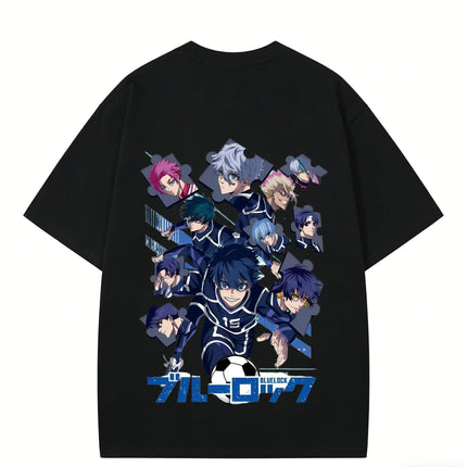 2026 New Summer Release: "Blue Lock" Anime All-Character Jigsaw Print Men's T-Shirt — Casual & Stylish