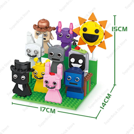Hot Sprunki Building Blocks Toys Sets Classic Game Cartoon Doll 18 Figures Model Bricks Children's toys Holiday Birthday Gifts