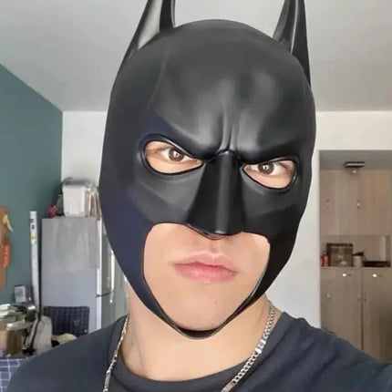 Mask for Men Anime Bat Mask Headgear Latex Material Cosplay Headgear Halloween Night Dance Party Adult Masquerade Mask Latex