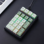 Green PBT keycap / blue switch