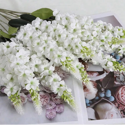 Hyacinth Rattan Flowers - artificial flowers for living room (photo 1 of 12)