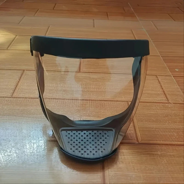 Full-Face Transparent Protection Mask with Adjustable Buckle Reusable and Heat-Resistant Facial Shield for Safety in Work