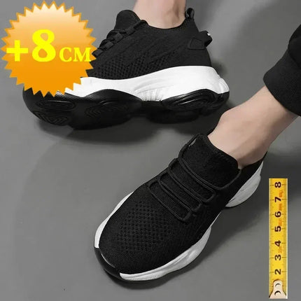 Increasing Men Sneakers Casual Heightening Shoes 8cm Height Increase Shoes for Summer Breathable 6cm - product image 5