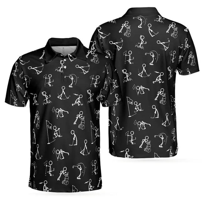 Fashion Luxury Bitcoin 3D Print Short Sleeve Polo Shirts For Men Clothes High Quality Golf Tshirts Button POLO Shirt Tee Tops
