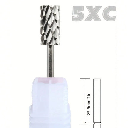1pc Tungsten Steel 5.35mm Barrel Shaped Nail Drill Bit for Nail Art Accessories