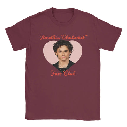 Harajuku T Shirt Beach Timothee Chalamet American Actor Hip Hop T Shirts Pure Cotton Tee Shirt for Men Y2K Short Sleeve Clothes