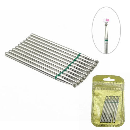10pcs Nail Milling Cutter Set Diamond Stone Electric Manicure Drills Nail Drill Cuticle Clean Bits Burr Accessories Nail Art