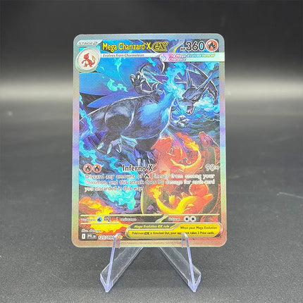 DIY PTCG Rating Card Single Card 2025 PFL EN MEGA CHARIZARD X Ex SPECIAL ILLUSTRATION RARE GEM MT10 Hobby Collection Flash Card