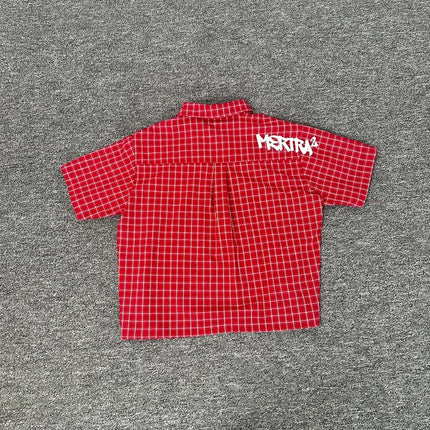 Red Mertra Shirts Men Women  Pure Cotton Casual Short Sleeve Oversized Daily T-Shirts