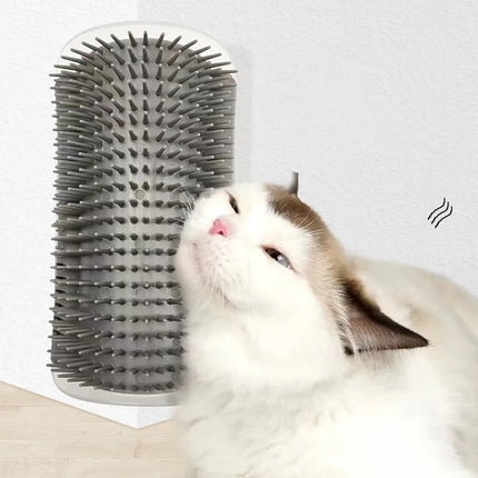 Massage Pet Cat Brush Corner Scrape Hair Removal Beauty Clean Corner Brush Removable Scratcher Comb for Kitten Cat - product