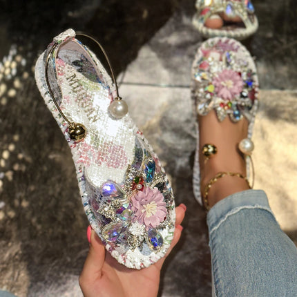 Fashion Flower Decoration Sandals Women Summer New Casual Open Toe Trend Sandals Casual Anti-slip Designer Casual Shoes Women
