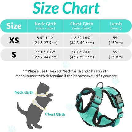 Adjustable Anti-Escape Small Cat Belt Kitten Harness Light Breathable Soft Pet Vest Wiring Harness Traction Belt Kitten Walking