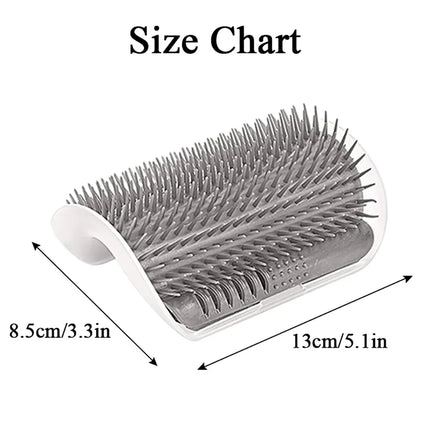 Massage Pet Cat Brush Corner Scrape Hair Removal Beauty Clean Corner Brush Removable Scratcher Comb for Kitten Cat - product