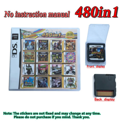 Pokemon 4300 in 1 Compilation Game Cards DS NDS 3DS 3DS NDSL Game Cartridge Card Video Game Handheld Player (R4 card)