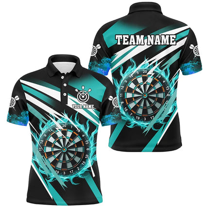 Fashion Darts Pattern Polo Shirts Summer Casual Custom Name Team Uniforms Short Sleeve Polo Shirt Loose Quick Dry Sports Tops