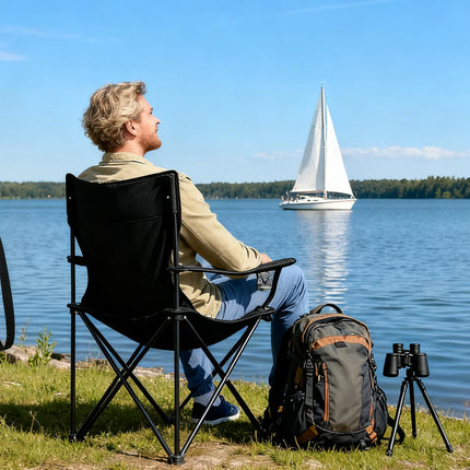 Folding Camping Chairs Fishing Chair Beach Terrace Furniture Portable Armchair Outdoor Travel Foldable Lightweight