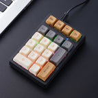 Orange PBT keycap / blue switch